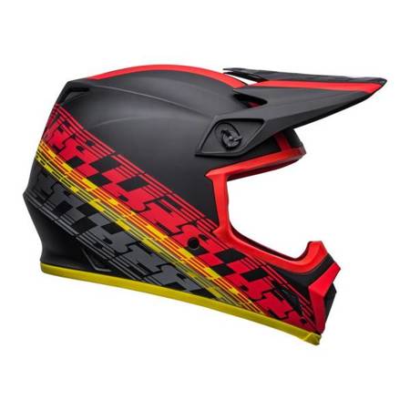 KASK BELL MX-9 MIPS OFFSET MATTE BLACK/RED