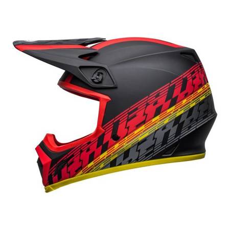 KASK BELL MX-9 MIPS OFFSET MATTE BLACK/RED