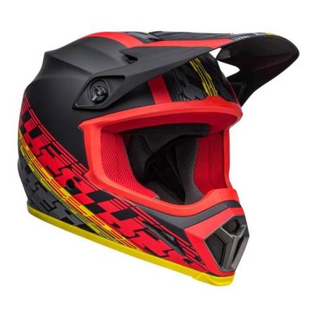 KASK BELL MX-9 MIPS OFFSET MATTE BLACK/RED