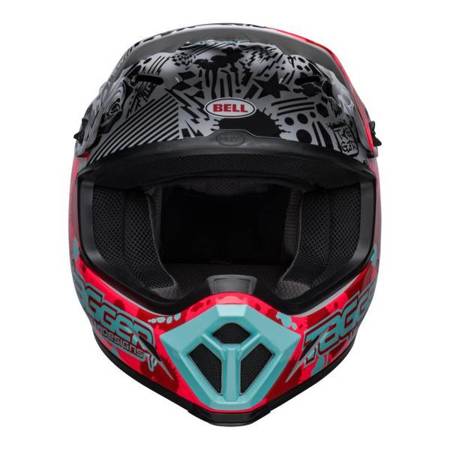 KASK BELL MX-9 MIPS TAGGER SPLATTER BRIGHT RED/GREY