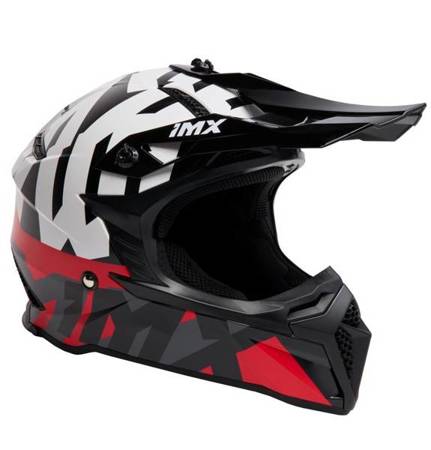 KASK IMX FMX-02 BLACK/WHITE/FLO RED/GREY GLOSS GRAPHIC