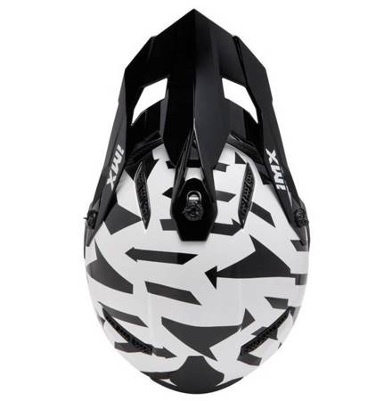 KASK IMX FMX-02 BLACK/WHITE/FLO RED/GREY GLOSS GRAPHIC