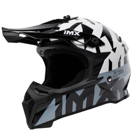 KASK IMX FMX-02 BLACK/WHITE/GREY/METALLIC GREY GLOSS GRAPHIC