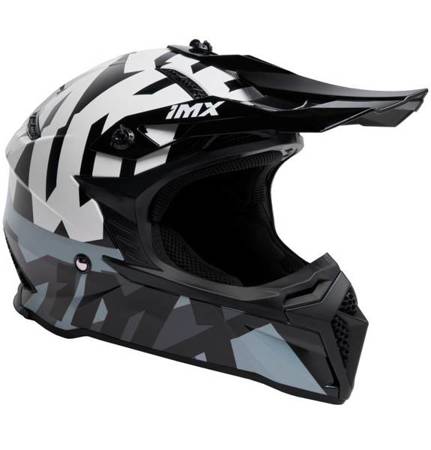 KASK IMX FMX-02 BLACK/WHITE/GREY/METALLIC GREY GLOSS GRAPHIC