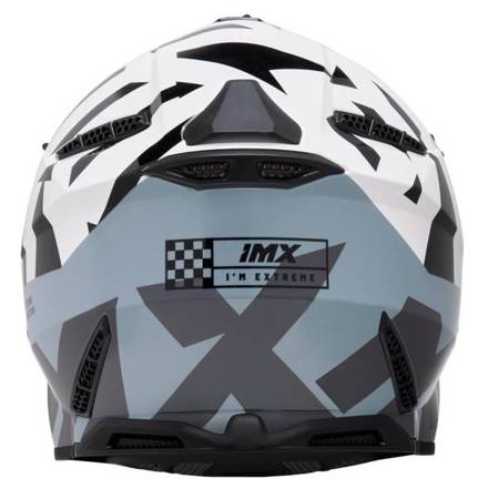 KASK IMX FMX-02 BLACK/WHITE/GREY/METALLIC GREY GLOSS GRAPHIC