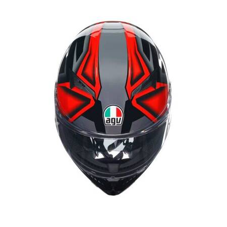 KASK MOTOCYKLOWY AGV K3 COMPOUND CZARNO/CZERWONY