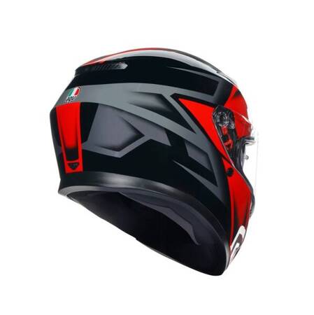 KASK MOTOCYKLOWY AGV K3 COMPOUND CZARNO/CZERWONY