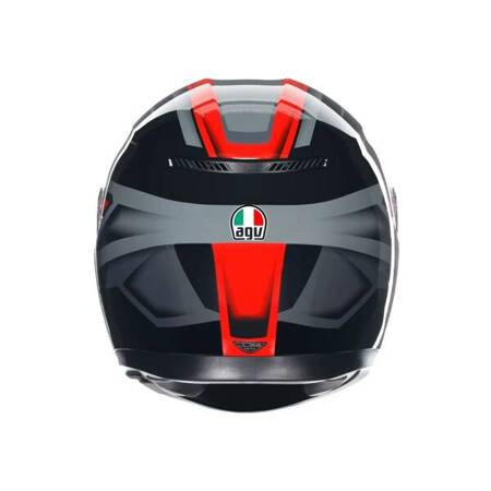 KASK MOTOCYKLOWY AGV K3 COMPOUND CZARNO/CZERWONY