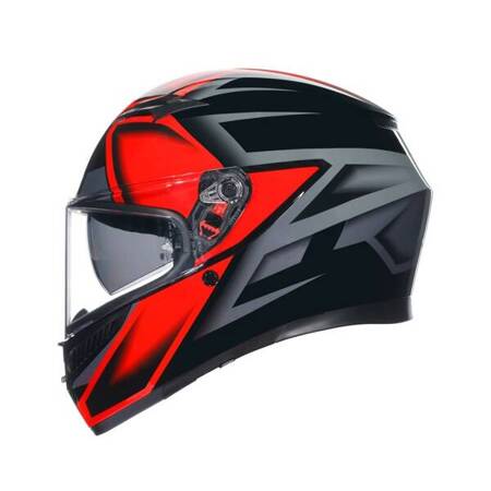 KASK MOTOCYKLOWY AGV K3 COMPOUND CZARNO/CZERWONY