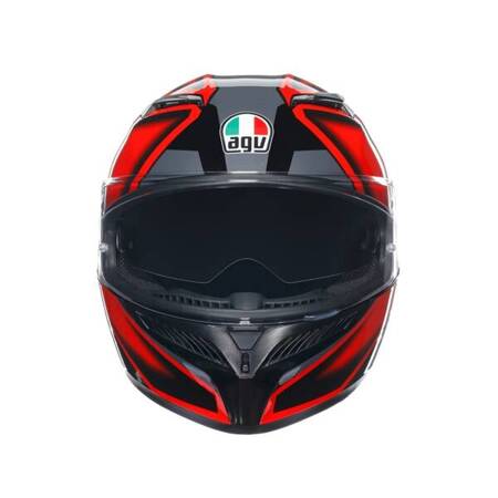 KASK MOTOCYKLOWY AGV K3 COMPOUND CZARNO/CZERWONY