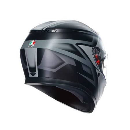 KASK MOTOCYKLOWY AGV K3 COMPOUND CZARNY/SZARY MAT