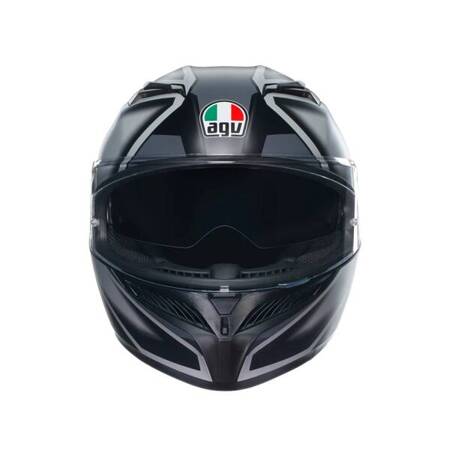 KASK MOTOCYKLOWY AGV K3 COMPOUND CZARNY/SZARY MAT