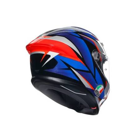 KASK MOTOCYKLOWY AGV K6 S SLASHCUT CZARNO/NIEBIESKO/CZERWONY