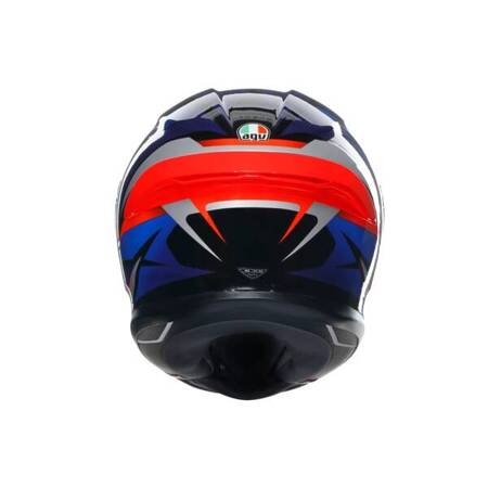 KASK MOTOCYKLOWY AGV K6 S SLASHCUT CZARNO/NIEBIESKO/CZERWONY