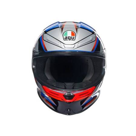 KASK MOTOCYKLOWY AGV K6 S SLASHCUT CZARNO/NIEBIESKO/CZERWONY