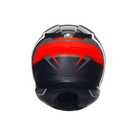 KASK MOTOCYKLOWY AGV K6 S SLASHCUT CZARNO/SZARO/CZERWONY