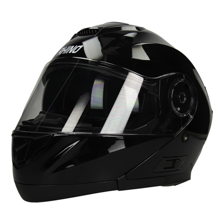 KASK MOTOCYKLOWY RHINO HIGHWAY EVO BLACK GLOSS