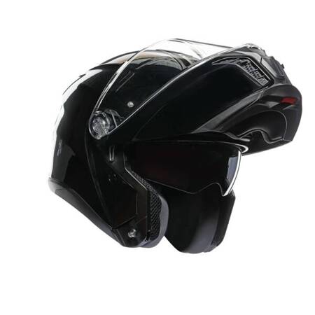 KASK MOTOCYKLOWY SZCZĘKOWY AGV TOURMODULAR CZARNY POŁYSK