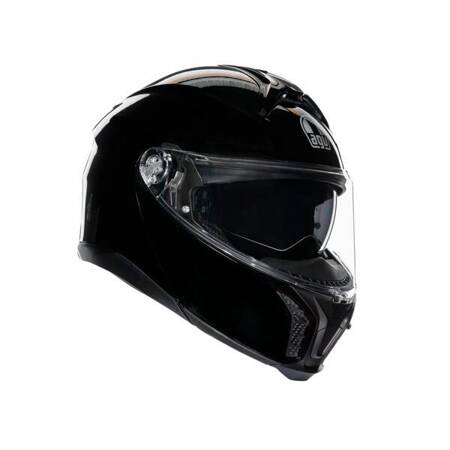 KASK MOTOCYKLOWY SZCZĘKOWY AGV TOURMODULAR CZARNY POŁYSK