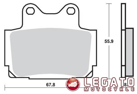 KLOCKI HAMULCOWE SBS 570 DCC