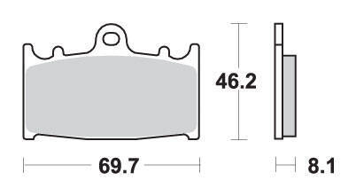 KLOCKI HAMULCOWE SBS 631 RS