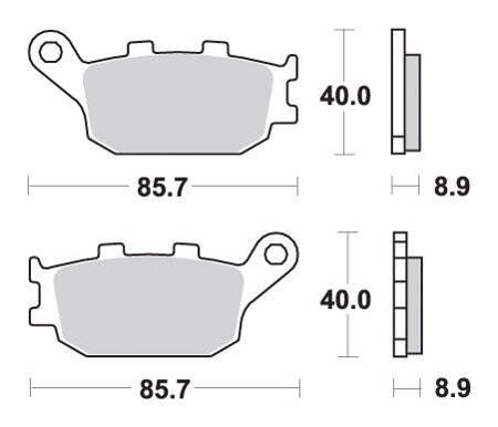 KLOCKI HAMULCOWE SBS 657 LS