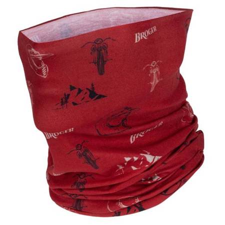 KOMIN BROGER ALASKA BUFF NECKWEAR/TUBULAR RED OS