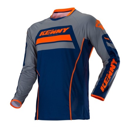 KOSZULKA ENDURO CROSS KENNY TITANIUM NAVY ORANGE 