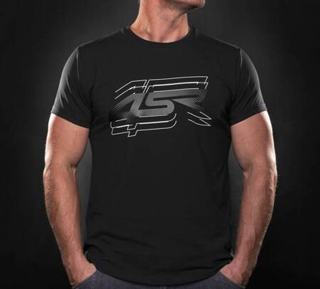 KOSZULKA MĘSKA T-SHIRT 4SR CARBON BLACK