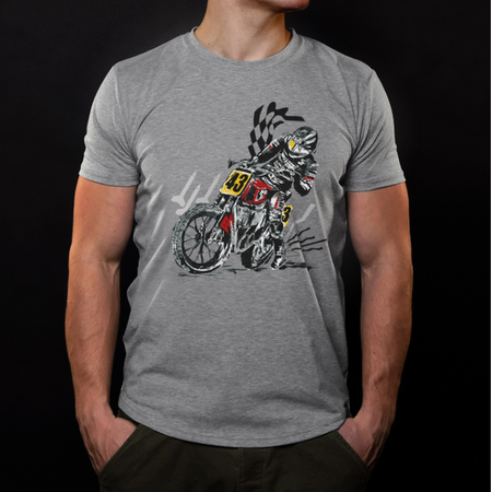 KOSZULKA MĘSKA T-SHIRT 4SR FLAT TRACK CHAMPION