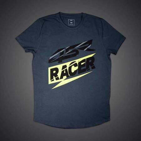 KOSZULKA MĘSKA T-SHIRT 4SR RACER GREY