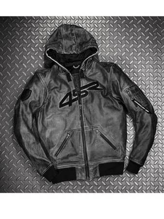 KURTKA MOTOCYKLOWA SKÓRZANA 4SR HOODIE JACKET