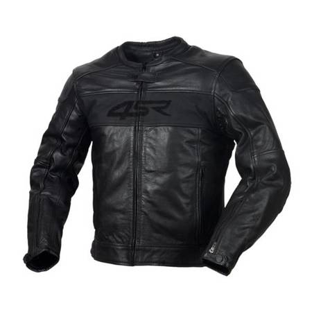 KURTKA MOTOCYKLOWA SKÓRZANA 4SR HOOLIGAN - BLACK VELVET