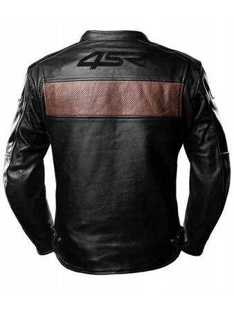 KURTKA MOTOCYKLOWA SKÓRZANA 4SR HOOLIGAN BROWN