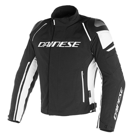 KURTKA MOTOCYKLOWA Z MEMBRANĄ DAINESE RACING 3 D-DRY CZARNO/BIAŁA