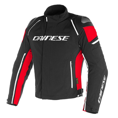 KURTKA MOTOCYKLOWA Z MEMBRANĄ DAINESE RACING 3 D-DRY CZARNO/CZERWONA