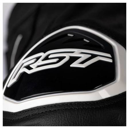 KURTKA SKÓRZANA RST S1 CE BLACK/BLACK/WHITE  (2977)