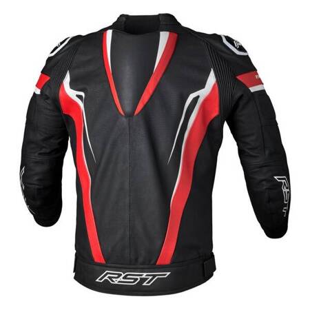 KURTKA SKÓRZANA RST TRACTECH EVO 5 RED/BLACK/WHITE