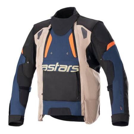 KURTKA TEKSTYLNA ALPINESTARS HALO DRYSTAR DARK BLUE DARK KHAKI FLAME ORA