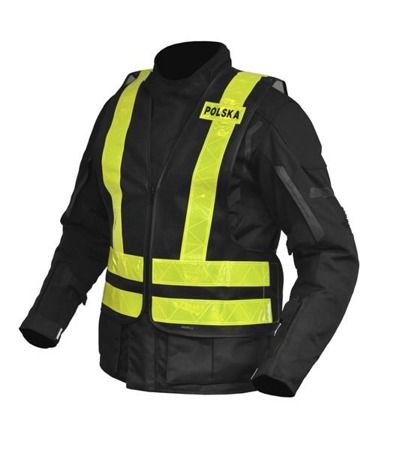 Kamizelka Odblaskowa Ozone Polska Black/Fluo Yellow