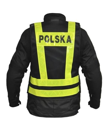 Kamizelka Odblaskowa Ozone Polska Black/Fluo Yellow