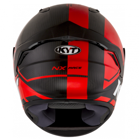 Kask Motocyklowy KYT NX RACE CARBON RACE-D czerwony fluo 