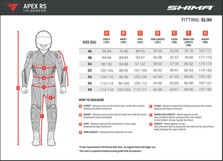 Kombinezon skórzany jednoczęściowy APEX RS SHIMA