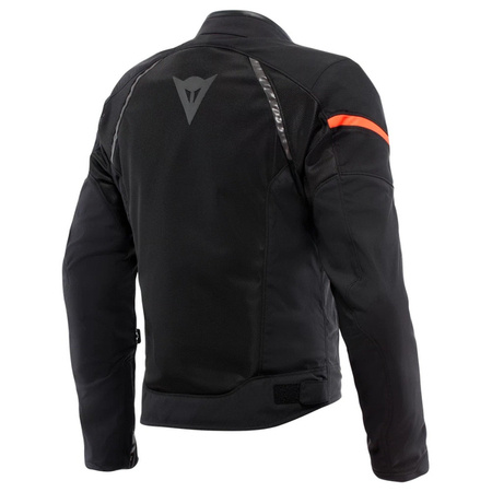 LETNIA KURTKA MOTOCYKLOWA DAINESE AIR FRAME 3 TEX JACKET CZARNA/CZERWONA-FLUO