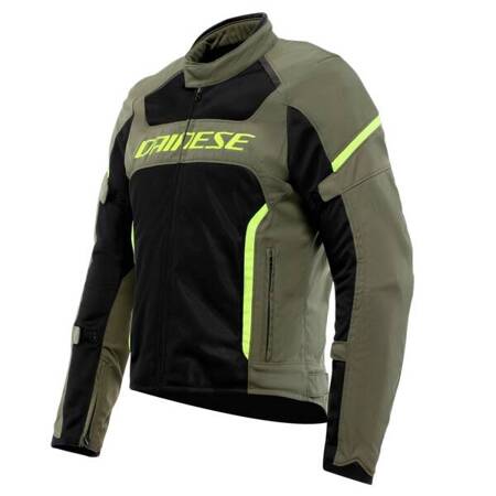 LETNIA KURTKA MOTOCYKLOWA DAINESE AIR FRAME 3 TEX JACKET ZIELONA/ŻÓŁTA-FLUO