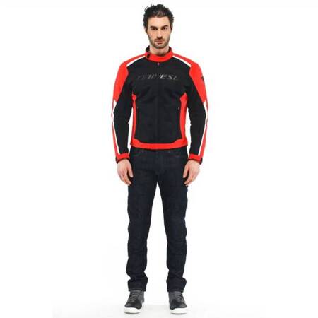 LETNIA KURTKA MOTOCYKLOWA Z MEMBRANĄ DAINESE HYDRAFLUX 2 AIR D-DRY CZARNO/CZERWONA