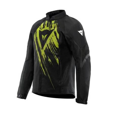 LETNIA KURTKA NA MOTOCYKL DAINESE HEROSPHERE TEX CZARNO/ŻÓŁTA-FLUO