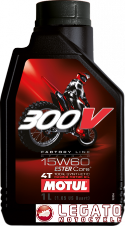 MOTUL Olej silnikowy 300V OFF ROAD 15W60 1L 

- 100% Synthesis (104137)