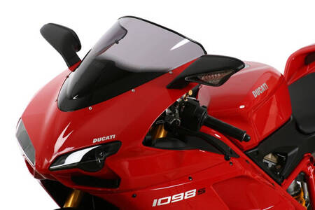 MRA Szyba motocyklowa DUCATI 1098 / R / S, H6/H7, -, forma R, bezbarwna