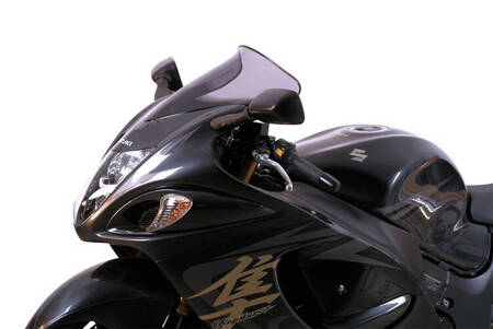 MRA Szyba motocyklowa SUZUKI GSX-R 1300 HAYABUSA, WVA 1 / WVCK, 2008-2020, forma S, czarna